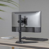 Držák monitoru Brateck LDT66-T01 jeden kloubový úchyt na tyčovém držáku samostatně stojící Držák monitoru Brateck LDT66-T01 jeden kloubový úchyt na tyčovém držáku samostatně stojící