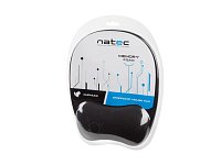 Podložka pod myš ergonomická Natec Chipmunk, paměťová pěna, černá Podložka pod myš ergonomická Natec Chipmunk, paměťová pěna, černá