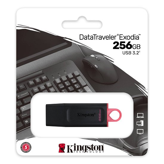 256GB Kingston USB 3.2 (gen 1) DT Exodia růžová 256GB Kingston USB 3.2 (gen 1) DT Exodia růžová
