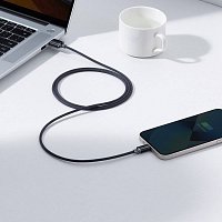 Baseus CAJY000001 Crystal Shine Series Datový Kabel USB - Lightning 20W 1,2m Black Baseus CAJY000001 Crystal Shine Series Datový Kabel USB - Lightning 20W 1,2m Black