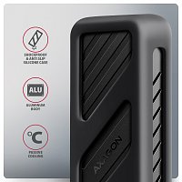 AXAGON EEM2-20G, USB-C 20Gbps - M.2 NVMe SSD kovový ARMORED box AXAGON EEM2-20G, USB-C 20Gbps - M.2 NVMe SSD kovový ARMORED box