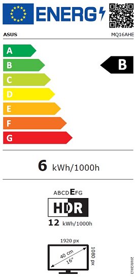 ASUS ZenScreen/MQ16AHE/15,6