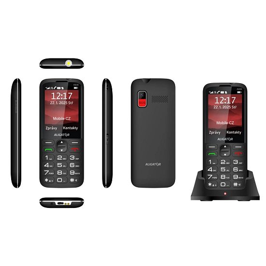 ALIGATOR A930 GPS Senior černý +st.nab. ALIGATOR A930 GPS Senior černý +st.nab.