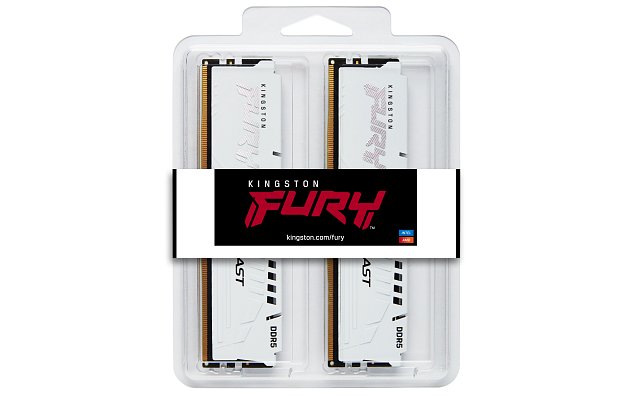 Kingston FURY Beast EXPO/DDR5/32GB/6000MHz/CL36/2x16GB/White Kingston FURY Beast EXPO/DDR5/32GB/6000MHz/CL36/2x16GB/White