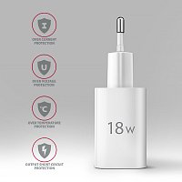 AXAGON ACU-QC18W, nabíječka do sítě 18W, 1x port USB-A, QC3.0/AFC/Apple, bílá AXAGON ACU-QC18W, nabíječka do sítě 18W, 1x port USB-A, QC3.0/AFC/Apple, bílá