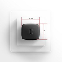 AXAGON ACU-PD30, Sil nabíječka do sítě 30W, 1x port USB-C, PD3.0/PPS/QC4+/SFC/AFC/Apple, černá AXAGON ACU-PD30, Sil nabíječka do sítě 30W, 1x port USB-C, PD3.0/PPS/QC4+/SFC/AFC/Apple, černá