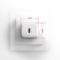 AXAGON ACU-PD20W, nabíječka do sítě 20W, 1x port USB-C, PD3.0/PPS/QC4+/AFC/Apple, bílá AXAGON ACU-PD20W, nabíječka do sítě 20W, 1x port USB-C, PD3.0/PPS/QC4+/AFC/Apple, bílá