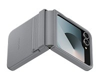 Samsung Ochranný kryt z veganské kůže pro Flip 6 Gray Samsung Ochranný kryt z veganské kůže pro Flip 6 Gray