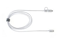 Dual Cable USB-C C/L Mfi 100cm white Dual Cable USB-C C/L Mfi 100cm white