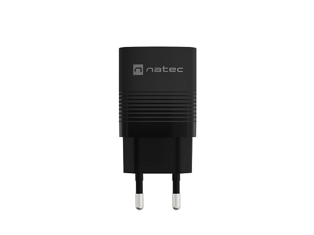Univerzální USB nabíječka Natec RIBERA GaN 30 W, 1X USB-A, 1X USB-C, černá