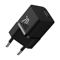 Baseus Rychlonabíječka do sítě GaN5 Mini 20W EU černá Baseus Rychlonabíječka do sítě GaN5 Mini 20W EU černá