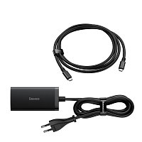 Baseus Nabíječka do sítě GaN5 Pro 2x USB-C/USB-A/HDMI 67W kabel 1.5m/USB-C kabel 1m černá Baseus Nabíječka do sítě GaN5 Pro 2x USB-C/USB-A/HDMI 67W kabel 1.5m/USB-C kabel 1m černá