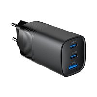 GEMBIRD PD nabíječka 1xUSB-A 2xUSB-C  65W černá
