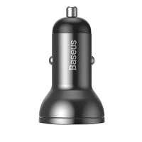Baseus CCBX-0G Nabíječka do Auta s Displejem 24W 2x USB Grey Baseus CCBX-0G Nabíječka do Auta s Displejem 24W 2x USB Grey