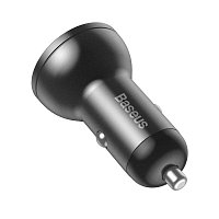 Baseus CCBX-0G Nabíječka do Auta s Displejem 24W 2x USB Grey Baseus CCBX-0G Nabíječka do Auta s Displejem 24W 2x USB Grey