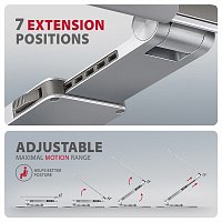AXAGON STND-LR, hliníkový stojan pro notebooky 10 AXAGON STND-LR, hliníkový stojan pro notebooky 10