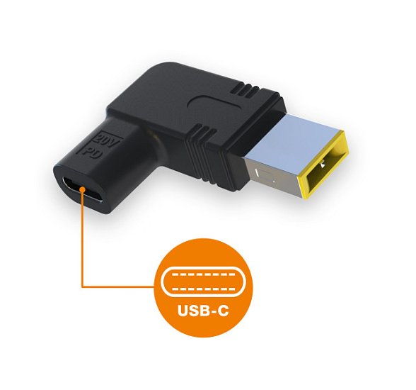 Aligator USB-C napájecí redukce 11 x 4,5 mm pro notebooky Lenovo Aligator USB-C napájecí redukce 11 x 4,5 mm pro notebooky Lenovo