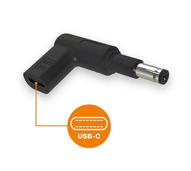 Aligator USB-C napájecí redukce 4,8 x 1,7 mm (prodloužená) pro notebooky Asus/Compaq/HP Aligator USB-C napájecí redukce 4,8 x 1,7 mm (prodloužená) pro notebooky Asus/Compaq/HP
