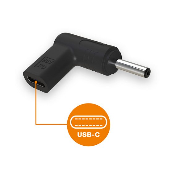 Aligator USB-C napájecí redukce 4,0 x 1,35 mm pro notebooky Asus Aligator USB-C napájecí redukce 4,0 x 1,35 mm pro notebooky Asus