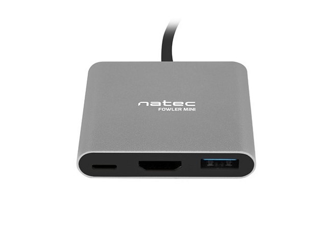 Natec multifunkční adaptér Fowler MINI USB-C PD, USB 3.0, HDMI 4K Natec multifunkční adaptér Fowler MINI USB-C PD, USB 3.0, HDMI 4K