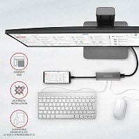 AXAGON HMC-5G2, USB 3.2 Gen 2 10 Gb/s hub, porty 2x USB-A, 2x USB-C, HDMI, PD 60W, kabel USB-C 13cm AXAGON HMC-5G2, USB 3.2 Gen 2 10 Gb/s hub, porty 2x USB-A, 2x USB-C, HDMI, PD 60W, kabel USB-C 13cm