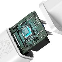 Baseus rychlonabíječka do sítě Super Si USB-C PD QC 20W s Lightning kabelem 1m bílá Baseus rychlonabíječka do sítě Super Si USB-C PD QC 20W s Lightning kabelem 1m bílá