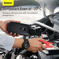 Baseus power banka Super Energy Air 10000 mAh se startovacími kabely černá Baseus power banka Super Energy Air 10000 mAh se startovacími kabely černá