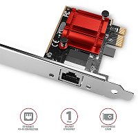 AXAGON PCEE-GIX, PCIe síťová karta - 1x Gigabit Ethernet port (RJ-45), Intel i210AT, PXE, vč. LP AXAGON PCEE-GIX, PCIe síťová karta - 1x Gigabit Ethernet port (RJ-45), Intel i210AT, PXE, vč. LP