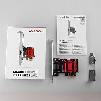 AXAGON PCEE-GIX, PCIe síťová karta - 1x Gigabit Ethernet port (RJ-45), Intel i210AT, PXE, vč. LP AXAGON PCEE-GIX, PCIe síťová karta - 1x Gigabit Ethernet port (RJ-45), Intel i210AT, PXE, vč. LP