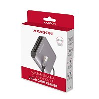 AXAGON CRE-S3, USB-A 3.2 Gen 1 - SUPERSPEED čtečka karet, 3-slot & lun SD/microSD/CF, podpora UHS-II AXAGON CRE-S3, USB-A 3.2 Gen 1 - SUPERSPEED čtečka karet, 3-slot & lun SD/microSD/CF, podpora UHS-II
