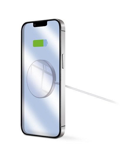 ALIGATOR bezdrátová nabíječka ALIGATOR Mag-Pad, určeno pro MagSafe, 15W, bílá