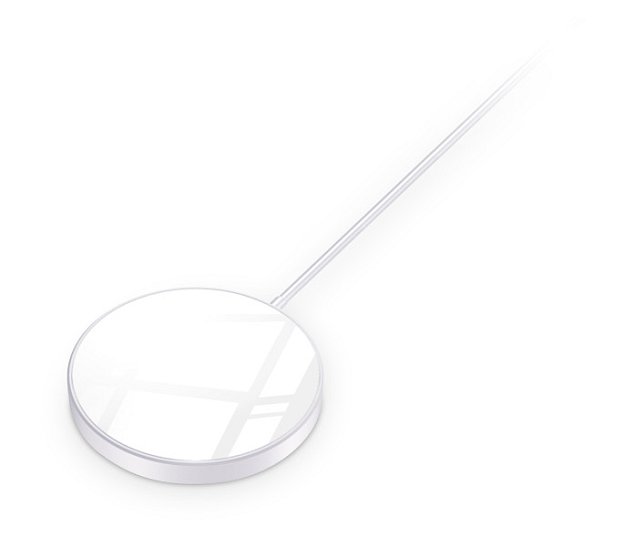 ALIGATOR bezdrátová nabíječka ALIGATOR Mag-Pad, určeno pro MagSafe, 15W, bílá