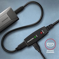 AXAGON ADR-310, USB 3.2 Gen 1 A-M -> A-F aktivní prodlužovací / repeater kabel, 10m AXAGON ADR-310, USB 3.2 Gen 1 A-M -> A-F aktivní prodlužovací / repeater kabel, 10m
