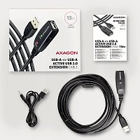 AXAGON ADR-215, USB 2.0 A-M -> A-F aktivní prodlužovací / repeater kabel, 15m AXAGON ADR-215, USB 2.0 A-M -> A-F aktivní prodlužovací / repeater kabel, 15m