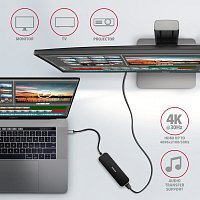 AXAGON HMC-6H4A, USB 3.2 Gen 1 hub, porty 4x USB-A, HDMI 4k/30Hz, PD 100W, kabel USB-C 20cm AXAGON HMC-6H4A, USB 3.2 Gen 1 hub, porty 4x USB-A, HDMI 4k/30Hz, PD 100W, kabel USB-C 20cm