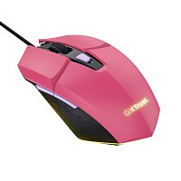 TRUST GXT 109 FELOX herní myš růžová