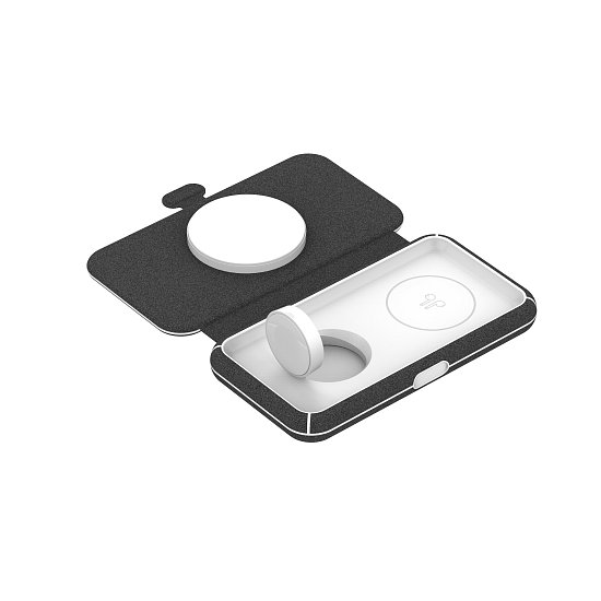 ER POWER skládací cestovní nabíječka 3v1 - černá ER POWER skládací cestovní nabíječka 3v1 - černá