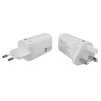 ER PW 65W GaN síťový adaptér 2xUSB-C PD/USB-A bílý ER PW 65W GaN síťový adaptér 2xUSB-C PD/USB-A bílý