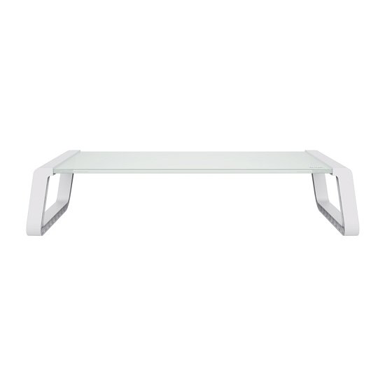 TRUST MONTA GLASS MONITOR STAND WHT