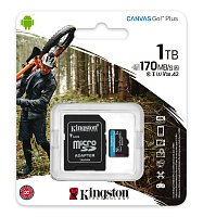 Kingston Canvas Go Plus/micro SDXC/1TB/UHS-I U3 / Class 10/+ Adaptér Kingston Canvas Go Plus/micro SDXC/1TB/UHS-I U3 / Class 10/+ Adaptér