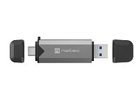 Čtečka karet Natec SCARAB 3 USB-A + USB-C 3.1 GEN 1/microSD/microSDHC/microSDXC/SD/SDHC/SDXC/T-Flash Čtečka karet Natec SCARAB 3 USB-A + USB-C 3.1 GEN 1/microSD/microSDHC/microSDXC/SD/SDHC/SDXC/T-Flash