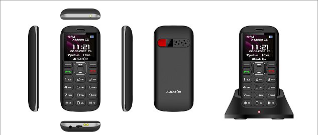 ALIGATOR A720 4G Sen.černý + stol.nab. ALIGATOR A720 4G Sen.černý + stol.nab.