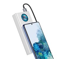 Baseus PPLG000102 Amblight Digital Display Powerbanka 30000mAh 65W White Baseus PPLG000102 Amblight Digital Display Powerbanka 30000mAh 65W White