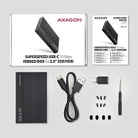 AXAGON EE25-GTR, USB-C 10Gbps - SATA 6G 2.5 AXAGON EE25-GTR, USB-C 10Gbps - SATA 6G 2.5