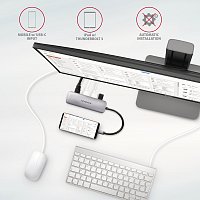 AXAGON HMC-HCR3A, USB 3.2 Gen 1 hub, porty 3x USB-A, HDMI 4k/30Hz, SD/microSD, kabel USB-C 20cm AXAGON HMC-HCR3A, USB 3.2 Gen 1 hub, porty 3x USB-A, HDMI 4k/30Hz, SD/microSD, kabel USB-C 20cm