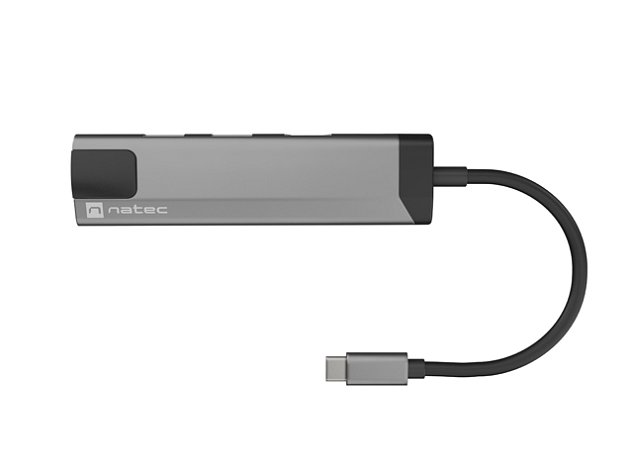 Multifunkční adaptér 5 v 1 Natec FOWLER GO HUB 2X USB 3.0 HUB, HDMI 4K, USB-C PD, RJ45 Multifunkční adaptér 5 v 1 Natec FOWLER GO HUB 2X USB 3.0 HUB, HDMI 4K, USB-C PD, RJ45